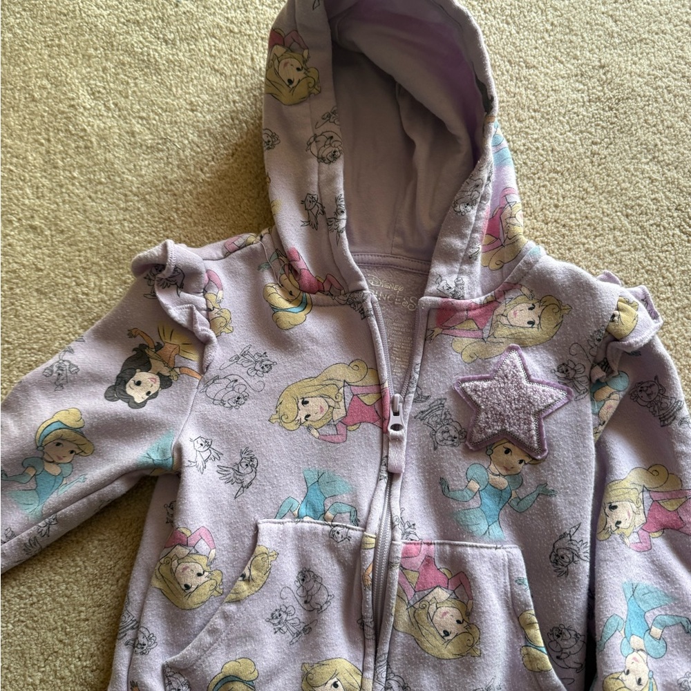 Kids Princess Hoodie with Star Patch